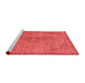 Modern Red Washable Rugs