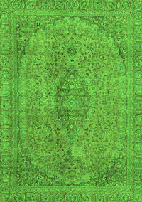 Abstract Green Modern Rug, abs2110grn