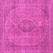 Square Abstract Pink Modern Rug, abs2110pnk