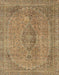 Abstract Light Brown Modern Rug, abs2110