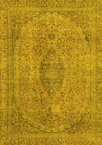 Abstract Yellow Modern Rug, abs2110yw