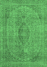 Abstract Emerald Green Modern Rug, abs2110emgrn