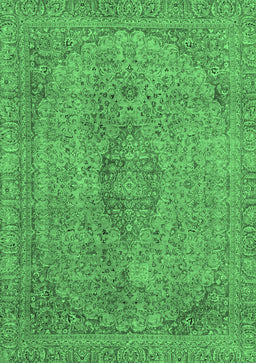 Abstract Emerald Green Modern Rug, abs2110emgrn