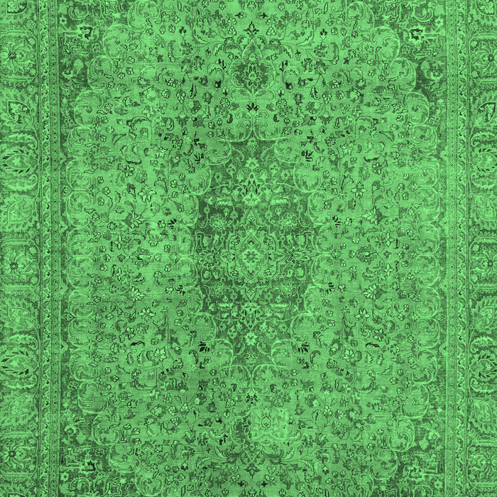 Abstract Emerald Green Modern Rug, abs2110emgrn