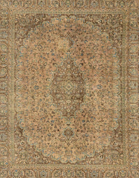 Machine Washable Abstract Light Brown Rug, wshabs2110