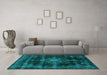 Machine Washable Abstract Light Blue Modern Rug in a Living Room, wshabs2111lblu