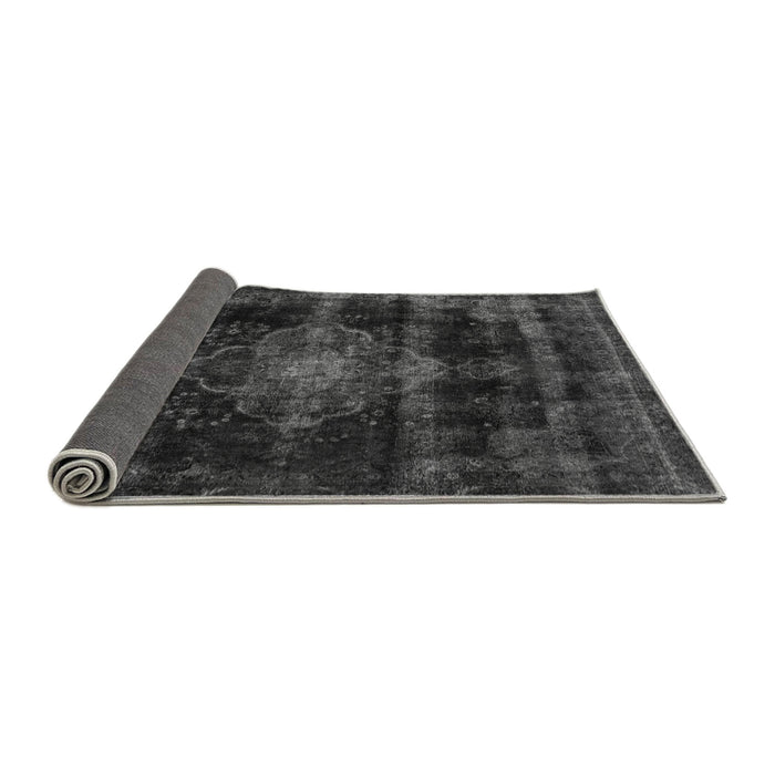 Sideview of Abstract Gray Modern Rug, abs2111gry
