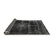 Sideview of Abstract Gray Modern Rug, abs2111gry