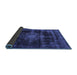 Sideview of Abstract Blue Modern Rug, abs2111blu