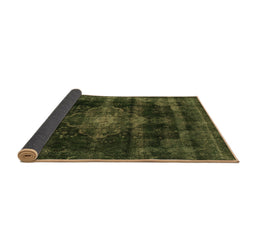 Sideview of Abstract Brown Modern Rug, abs2111brn