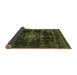 Sideview of Abstract Brown Modern Rug, abs2111brn