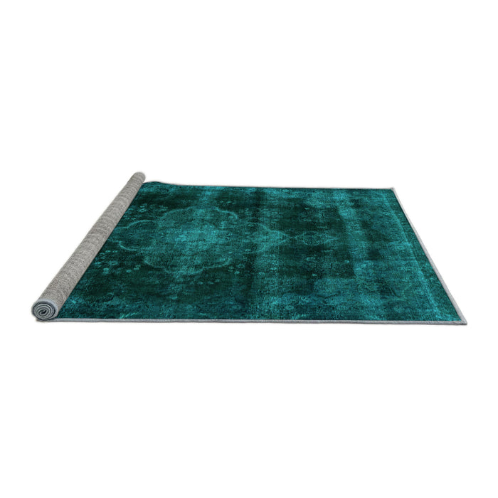 Sideview of Machine Washable Abstract Light Blue Modern Rug, wshabs2111lblu