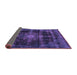 Sideview of Abstract Purple Modern Rug, abs2111pur