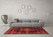 Modern Red Washable Rugs