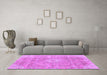 Machine Washable Abstract Purple Modern Area Rugs in a Living Room, wshabs2112pur