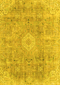 Abstract Yellow Modern Rug, abs2112yw