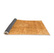 Sideview of Abstract Orange Modern Rug, abs2112org