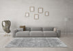 Machine Washable Abstract Gray Modern Rug in a Living Room,, wshabs2112gry