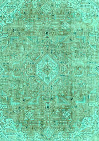 Abstract Turquoise Modern Rug, abs2112turq