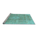 Sideview of Machine Washable Abstract Light Blue Modern Rug, wshabs2112lblu