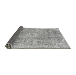 Sideview of Abstract Gray Modern Rug, abs2112gry