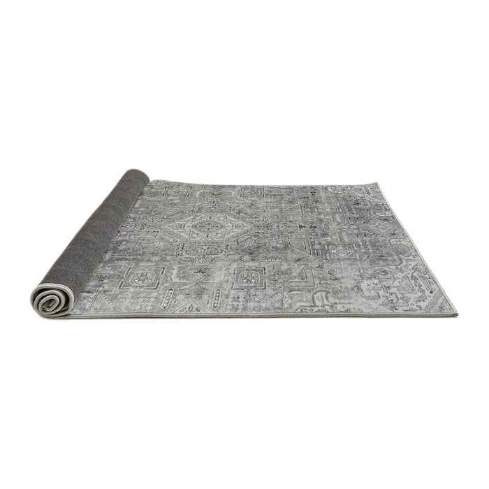 Sideview of Abstract Gray Modern Rug, abs2112gry