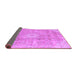 Sideview of Abstract Purple Modern Rug, abs2112pur