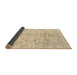 Sideview of Abstract Brown Gold Modern Rug, abs2113