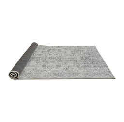Sideview of Abstract Gray Modern Rug, abs2113gry