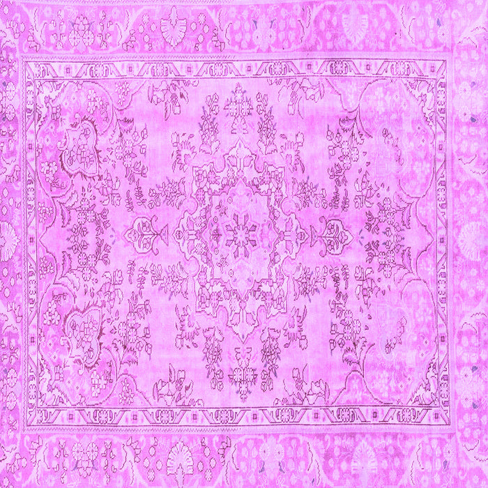 Square Abstract Purple Modern Rug, abs2113pur