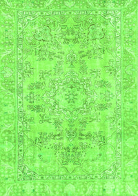 Abstract Green Modern Rug, abs2113grn