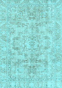 Abstract Light Blue Modern Rug, abs2113lblu