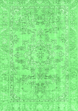 Abstract Emerald Green Modern Rug, abs2113emgrn