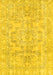 Abstract Yellow Modern Rug, abs2113yw