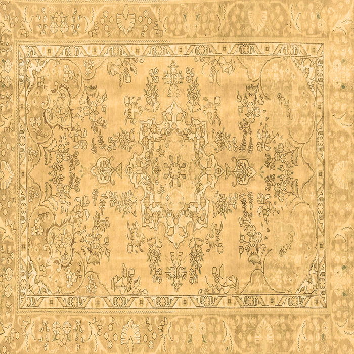 Square Abstract Brown Modern Rug, abs2113brn