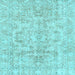 Square Abstract Light Blue Modern Rug, abs2113lblu