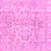 Square Abstract Pink Modern Rug, abs2113pnk