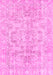 Machine Washable Abstract Pink Modern Rug, wshabs2113pnk