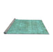 Sideview of Machine Washable Abstract Light Blue Modern Rug, wshabs2114lblu