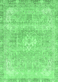 Abstract Emerald Green Modern Rug, abs2114emgrn