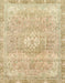 Machine Washable Abstract Brown Gold Rug, wshabs2114