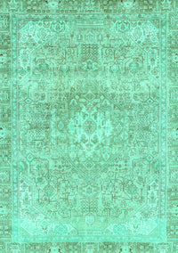 Abstract Turquoise Modern Rug, abs2114turq