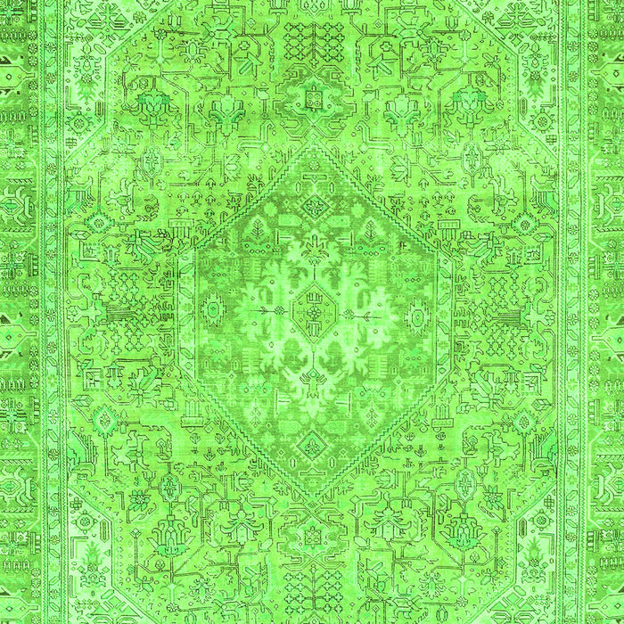 Machine Washable Abstract Green Modern Area Rugs, wshabs2114grn