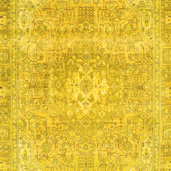 Abstract Yellow Modern Rug, abs2114yw