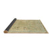 Sideview of Abstract Copper Green Modern Rug, abs2115