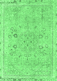 Abstract Emerald Green Modern Rug, abs2115emgrn