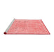 Modern Red Washable Rugs