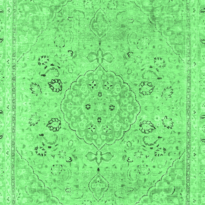 Machine Washable Abstract Emerald Green Modern Area Rugs, wshabs2115emgrn