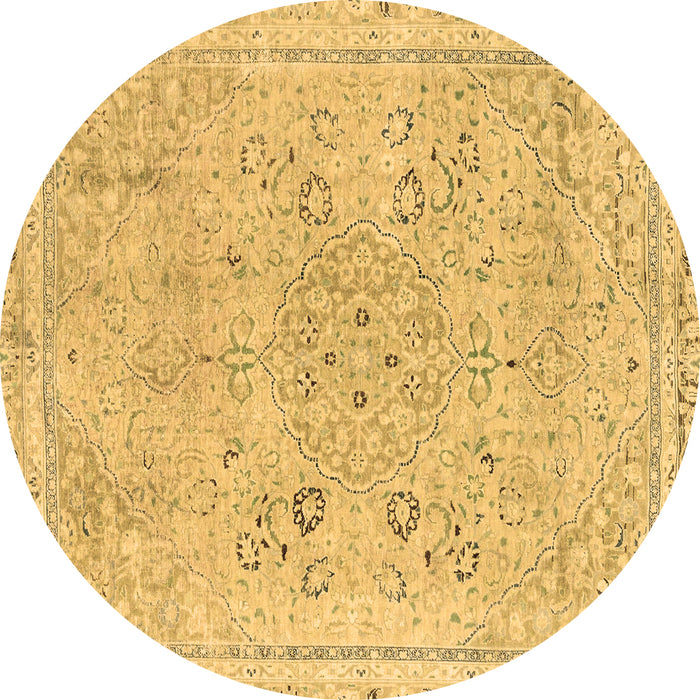 Round Machine Washable Abstract Brown Modern Rug, wshabs2115brn