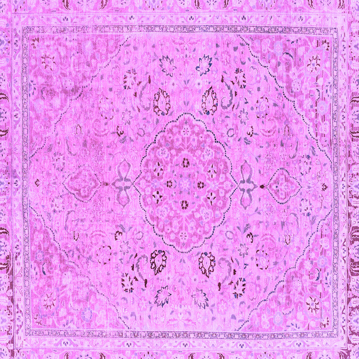 Square Abstract Purple Modern Rug, abs2115pur